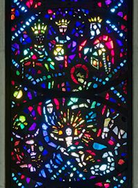 Kirchenfenster Weihnachtsszene 300 x 200